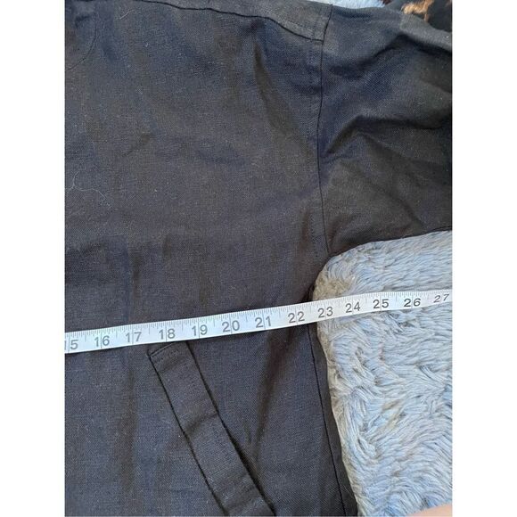Eileen fisher organic linen black utility jacket size small - Picture 5 of 7